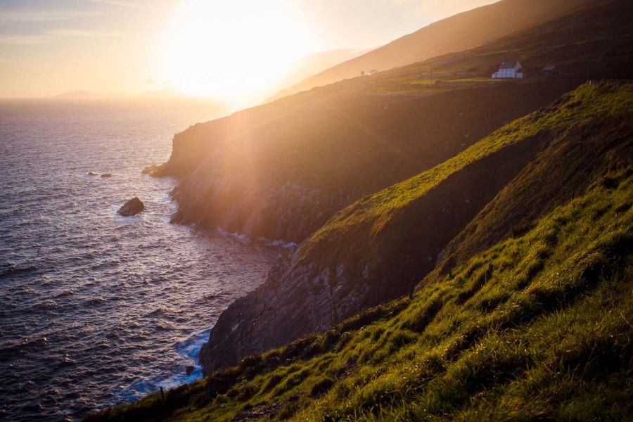 Sonnenuntergang am Slea Head Drive, Dingle Halbinsel, County Kerry